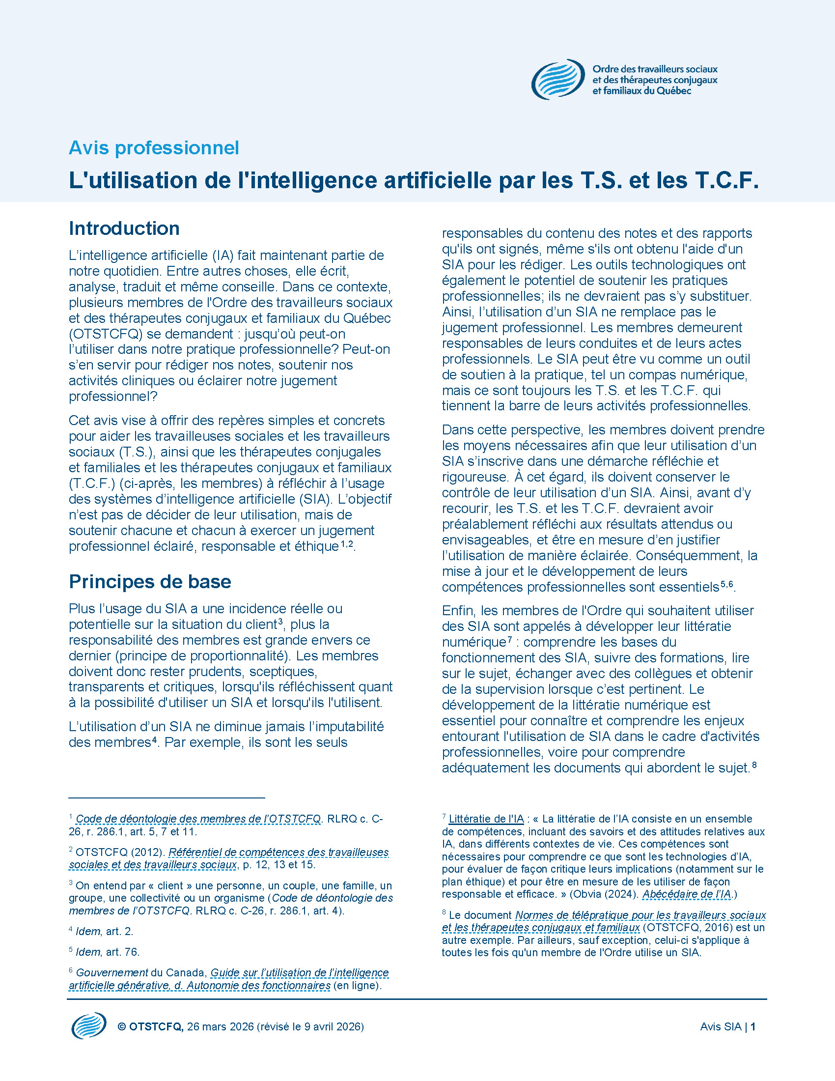 Avis SIA 2026 03 26 Rev 1 Page 1